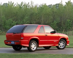 2002 Chevrolet Blazer Xtreme rearview