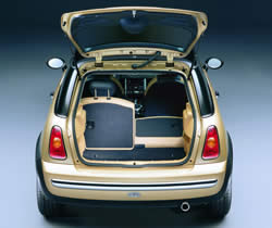 2003 Mini Cooper - cargo storage area