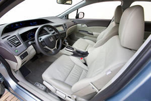 Honda Civic Hybrid interior - front seats