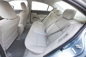 Honda Civic Hybrid interior - rear seats