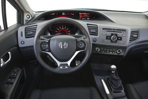 Honda Civic Si Sedan dashboard layout 