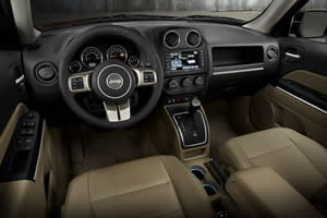 Jeep Patriot interior - dashboard layout