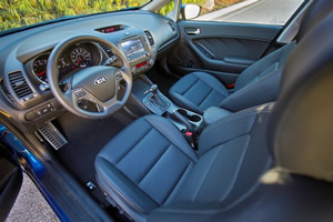 Kia Forte sedan - interior front seats