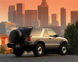 2002 chevrolet blazer zr2 - rearview